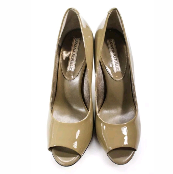 BANANA REPUBLIC PEEP TOE PUMPS HEELS SIZE 6 patent - Picture 3 of 6